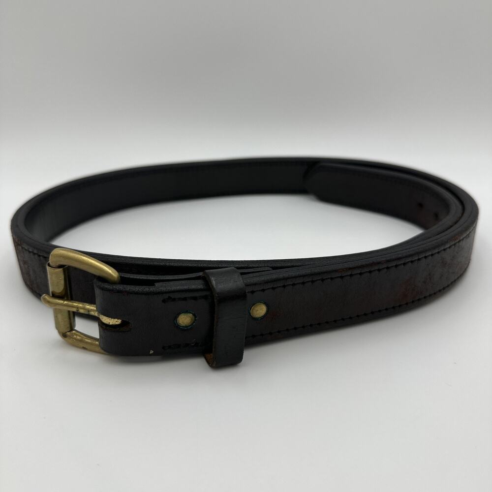 C.C. Filson Seattle Bridle Leather Belt 205 Size 36 USA Double Dark Brown